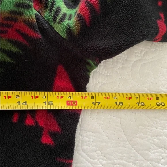 Girl’s Ralph Lauren Black Fleece Jacket with Red and Green Southwestern print - Picture 6 of 10